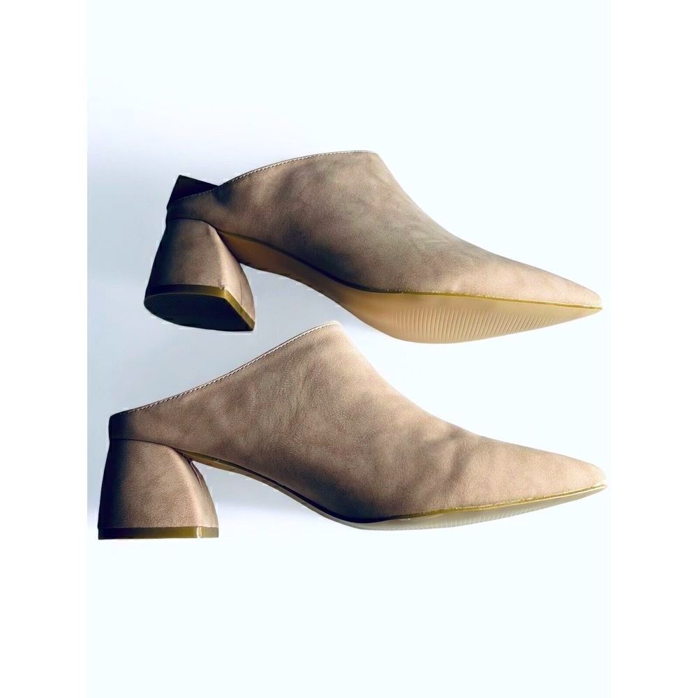 Seven7 Women’s Blush Monika Faux Leather Pointed Toe Slip On Mules Pink Sz 9 - Picture 4 of 7
